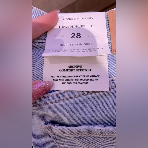 NWT! 🏷 Citizens of Humanity “Emanuelle” Jeans - Picture 2 of 6